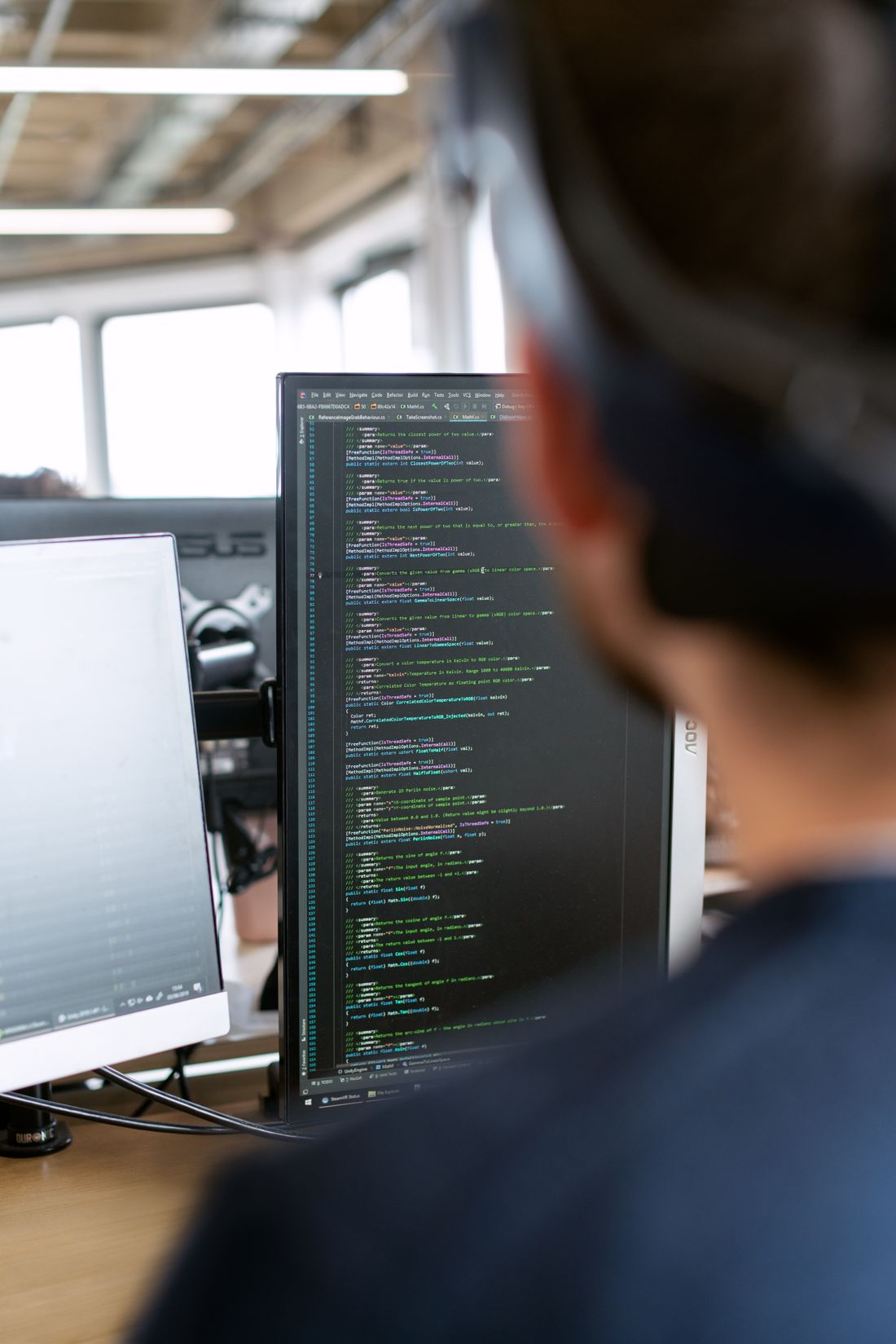 Shopify app developer at work